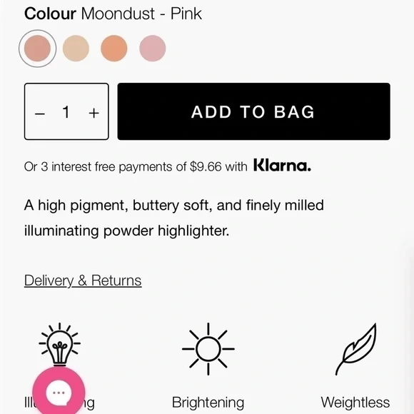 Ciate London Glow-To Highlighter Compact Highlighting Powder in Moondust Mini - Picture 7 of 8